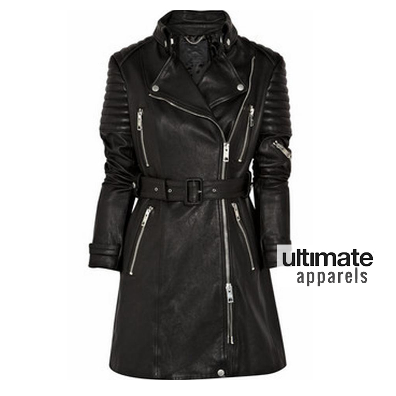 Designers Burberry Prorsum Quilted Trench Leather Coat