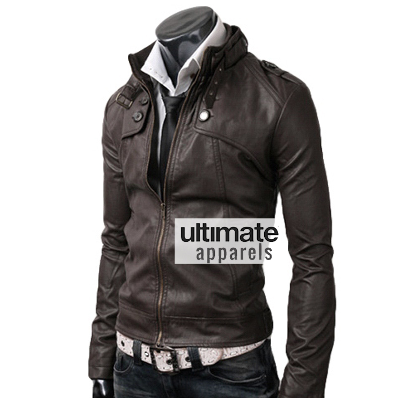 Button-pocket-dark-brown-leather-jacket