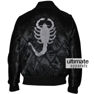 Drive Scorpion Ryan Gosling Black Satin Jacket