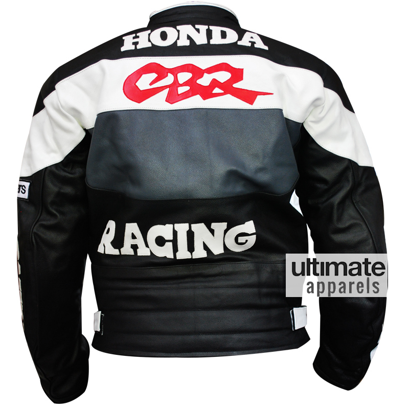 Honda-CBR-Black-White-Leather-Jacket