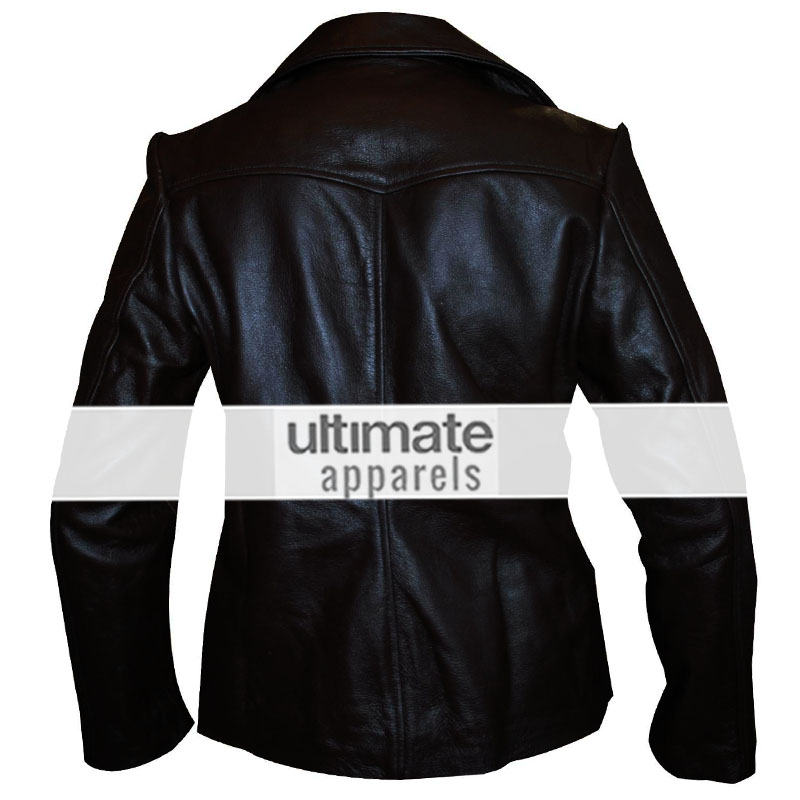 Ladies-dark-brown-motorcycle-blazer-jackets