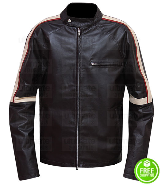 War Of the Worlds Tom Cruise Brown Stripes Leather Jacket