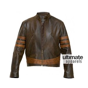 X-men Wolverine XO Origins Logan Replica Brown & Black Jacket