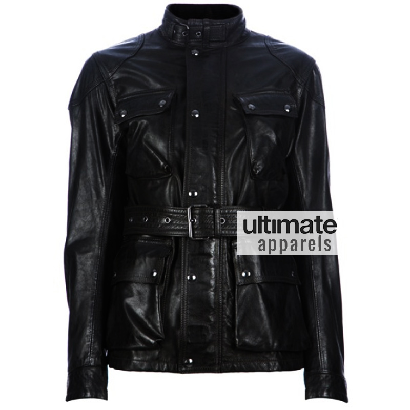 Panther Antique Black Motorcycle Jacket