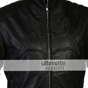 Batman Begins Christian Bale Bruce Wayne Black Jacket