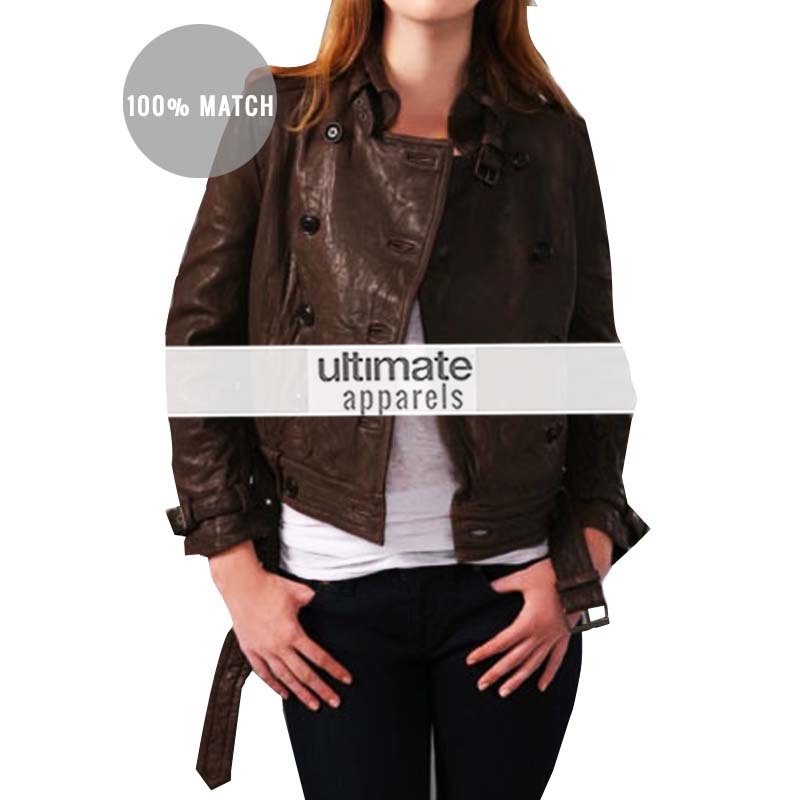 Scarlett Johansson Brown Jacket In Captain America Winter Soldier