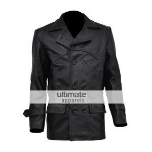 Doctor Who Christopher Eccleston Black Leather Jacket/Coat