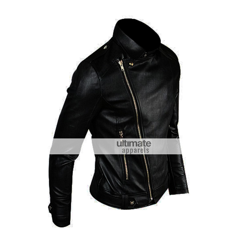 Fitted-mens-faux-pu-black-leather-jackets