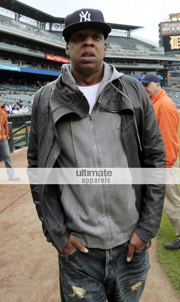 Jay-Z American Rapper Wears Rick Owens Men Grey Jacket