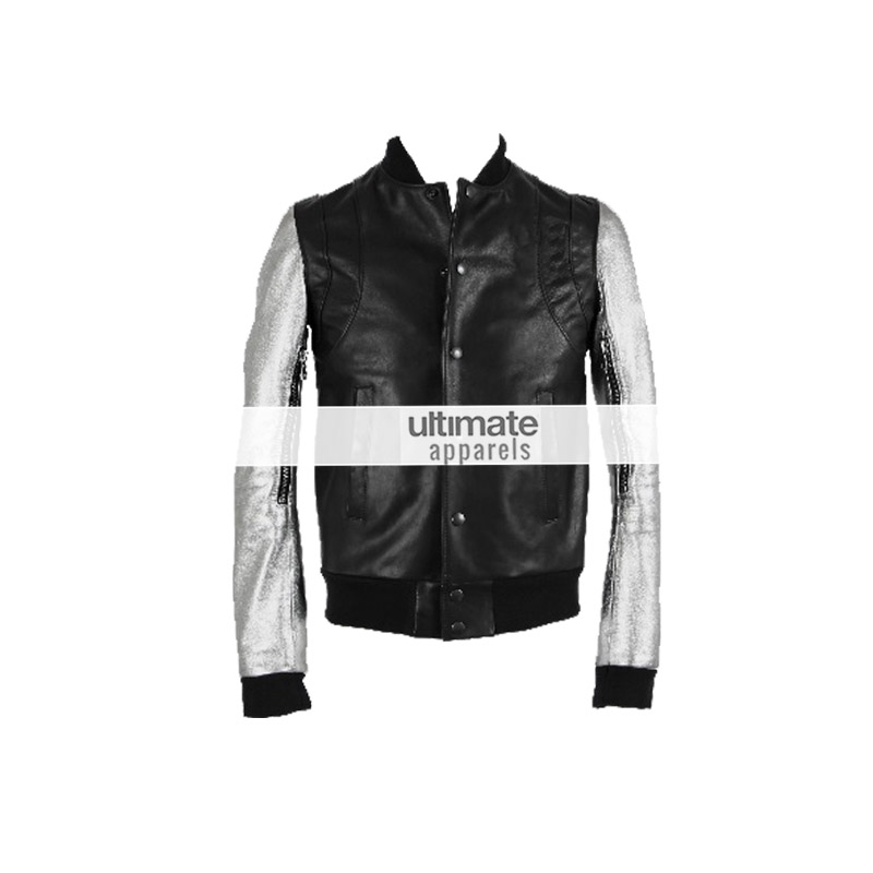 Kanye-west-balmain-teddy-silver-sleeve-jacket