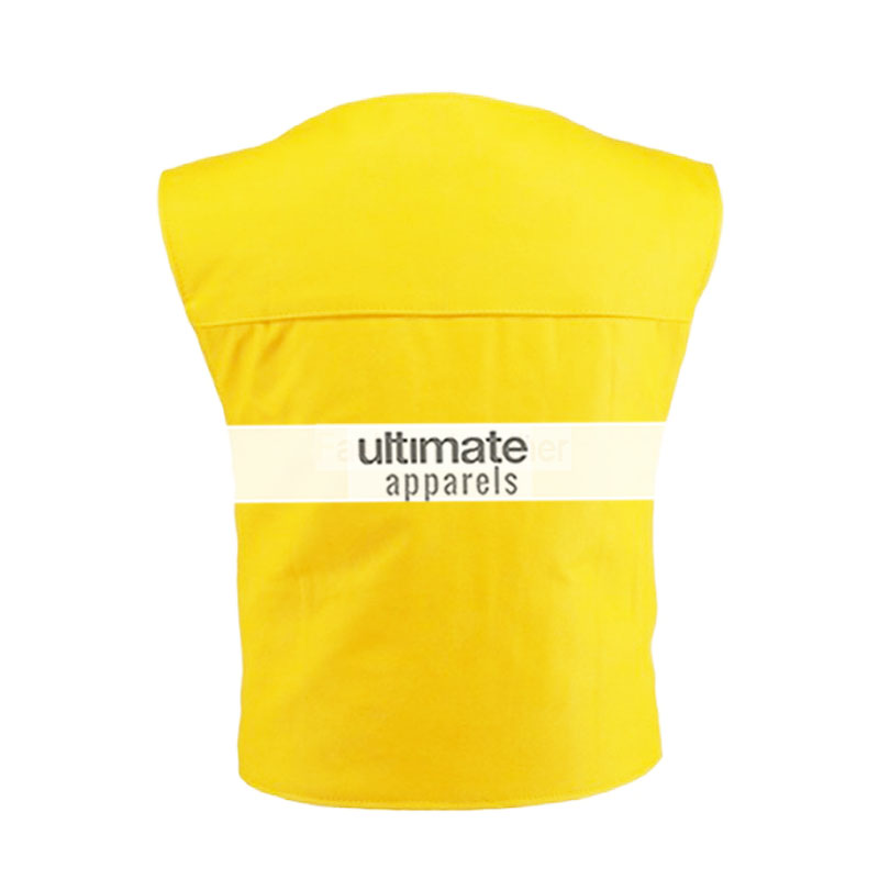 Men-Velcro-Strip-Yellow-Leather-Vests