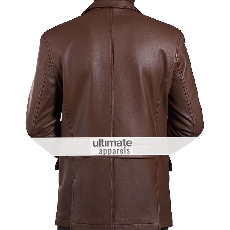 Mens-brown-leather-blazer-jackets