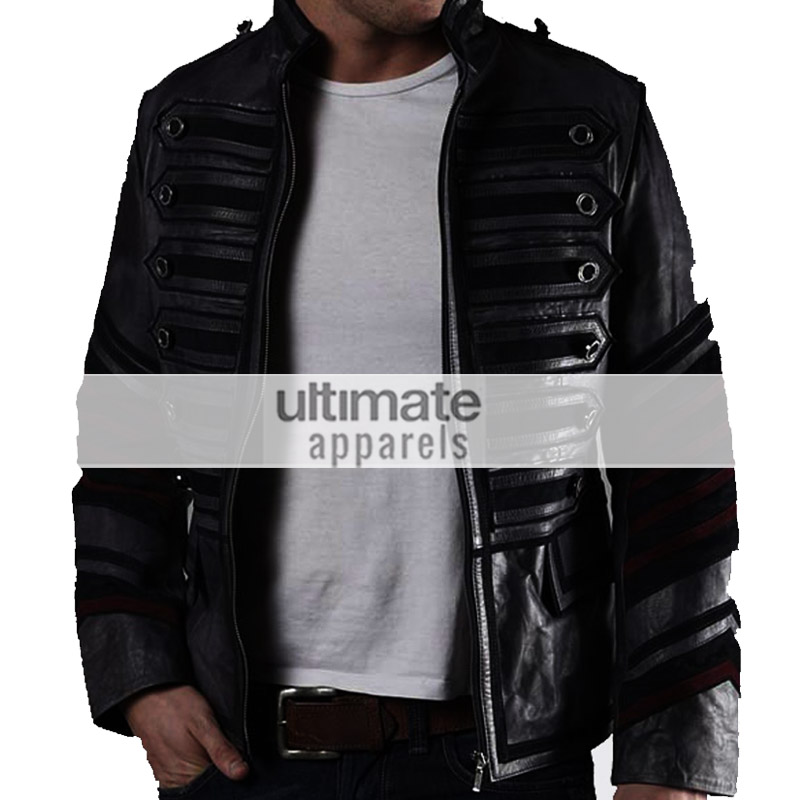 My Chemical Romance Rock Band Military Moto Black Jacket