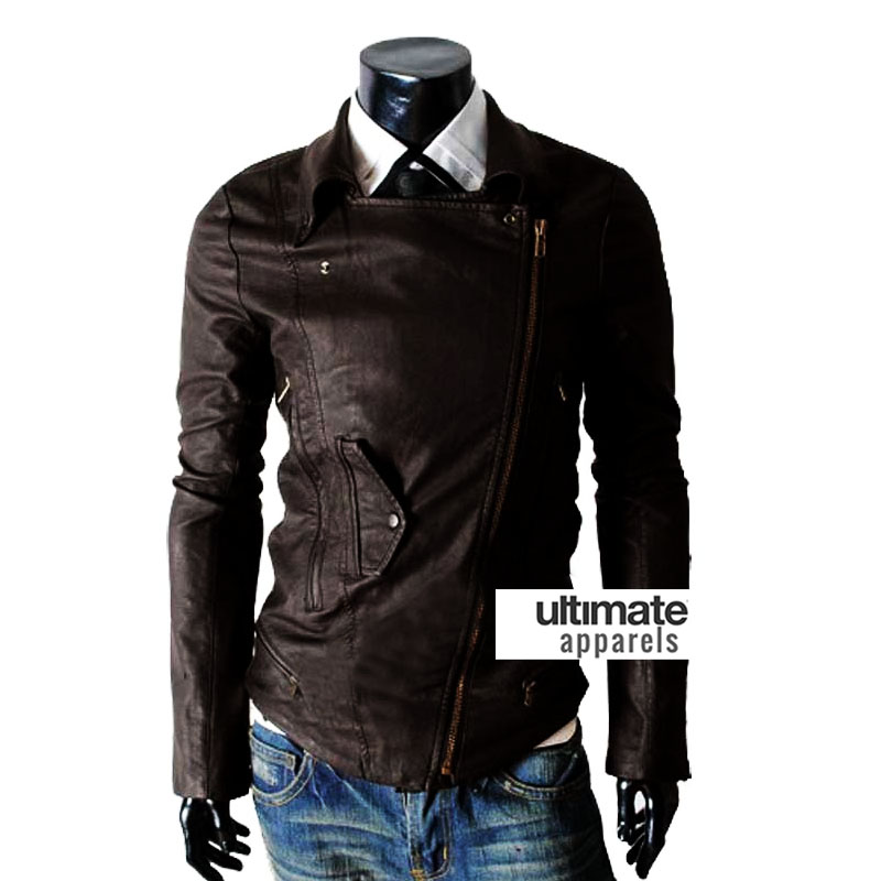 Multi-pocket-slim-fit-rider-dark-brown-men-leather-jacket