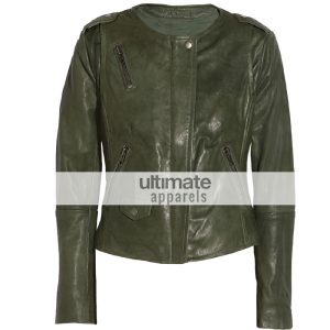 Muubaa Ultimate Women Olive Green Designers Jacket