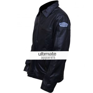 Need for Speed Aaron Paul Blue Leather Jacket