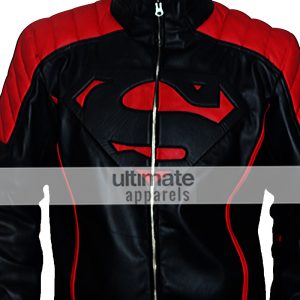 Classy Super Hero Man Black Jacket With Fancy Red Stripes