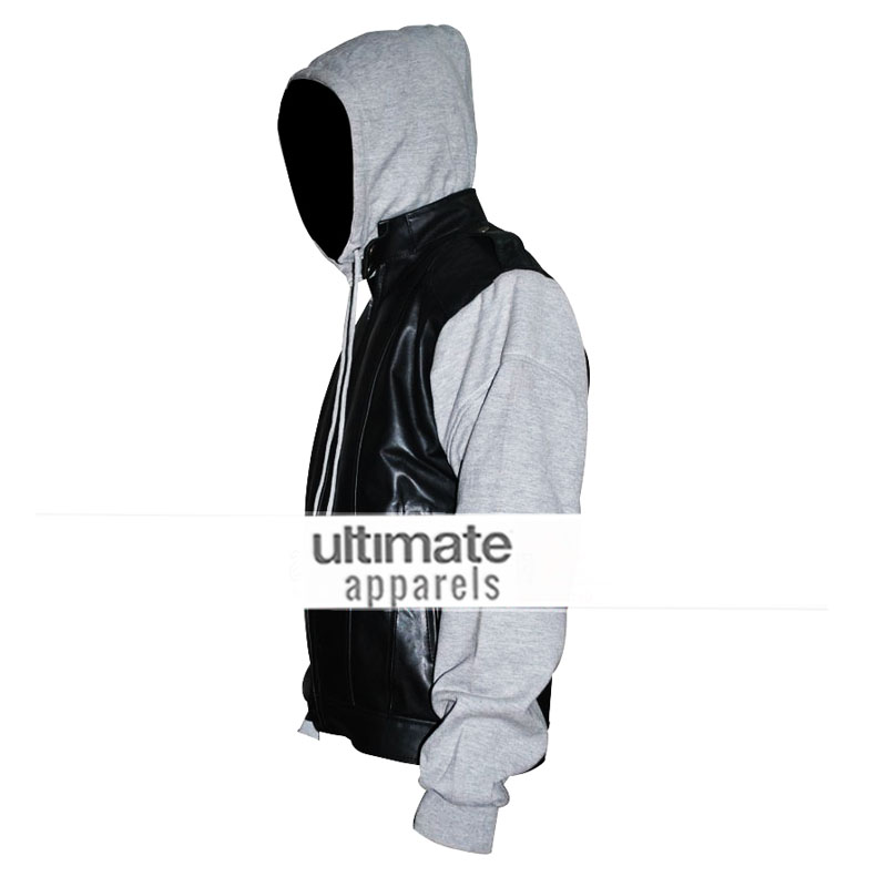 The OC Ryan Atwood Hooded Jersey Black Jacket