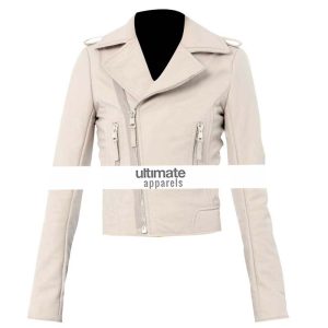 Transformers 3 Rosie Huntington Whiteley White Jacket For Women