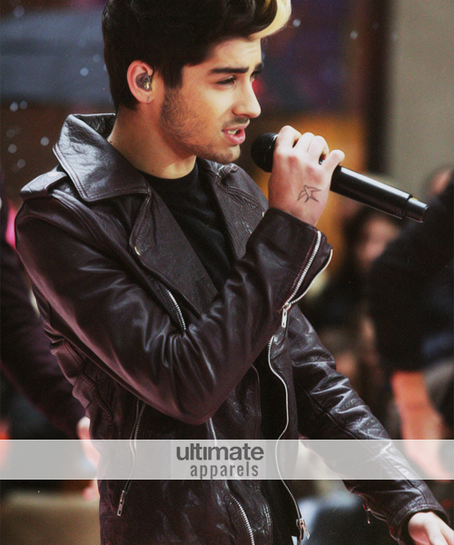 One Direction Zayn Malik Teen Style Black Biker Jacket