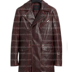 I, Robot Will Smith Del Spooner Red Distressed Leather Jacket
