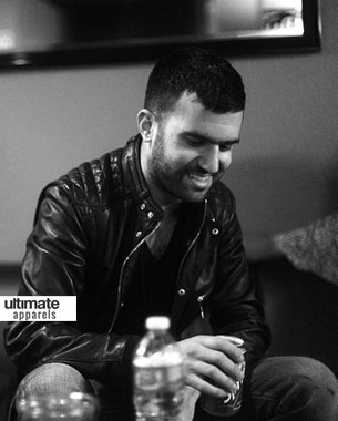 A-Trak (Alain Macklovitch) DJ Black Quilted Leather Jacket