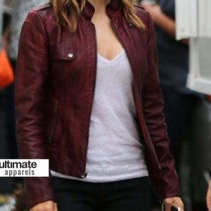 Chicago PD Sophia Bush (Erin Lindsay) Maroon Jacket