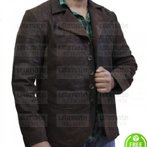 Copper Kevin Corcoran Tom Weston Jones Leather Trench Coat