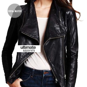 Mackage Women's Black Moto Leather Jacket