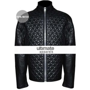 True Blood Season 4 Eric Northman Black Quilted Jacket