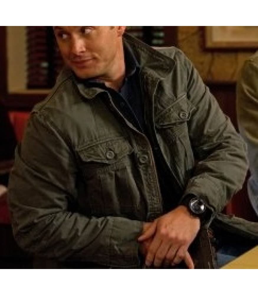 Supernatural S07 Supernatural Dean Winchester Green Jacket
