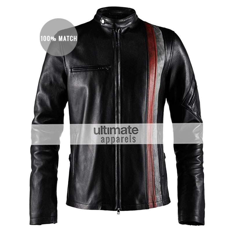 X-Men Scott Cyclops Motorcycle Black & Brown Jacket