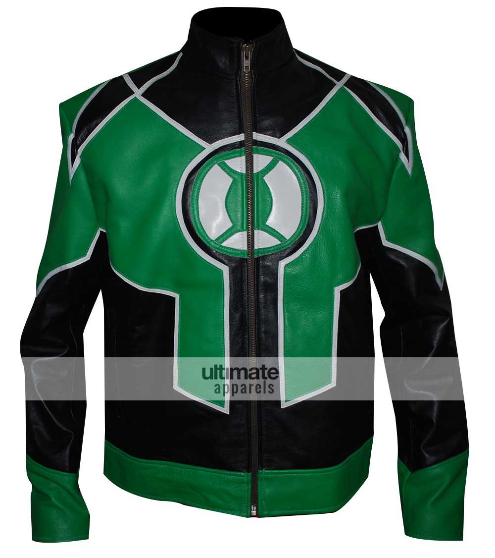 Green Lantern Ryan Reynolds Comics Motorcycle Jacket