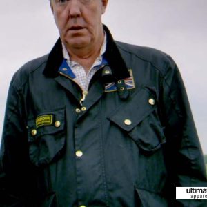 Jeremy Clarkson Barbour Black Leather Jacket