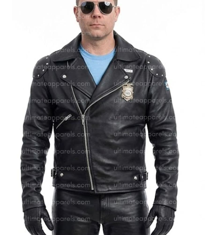 Mad Max Rockatansky Mel Gibson Black Biker Leather Jacket