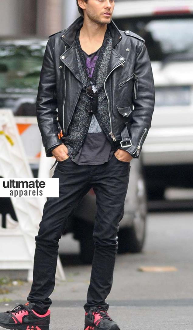 Jared-leto-black-biker-jacket