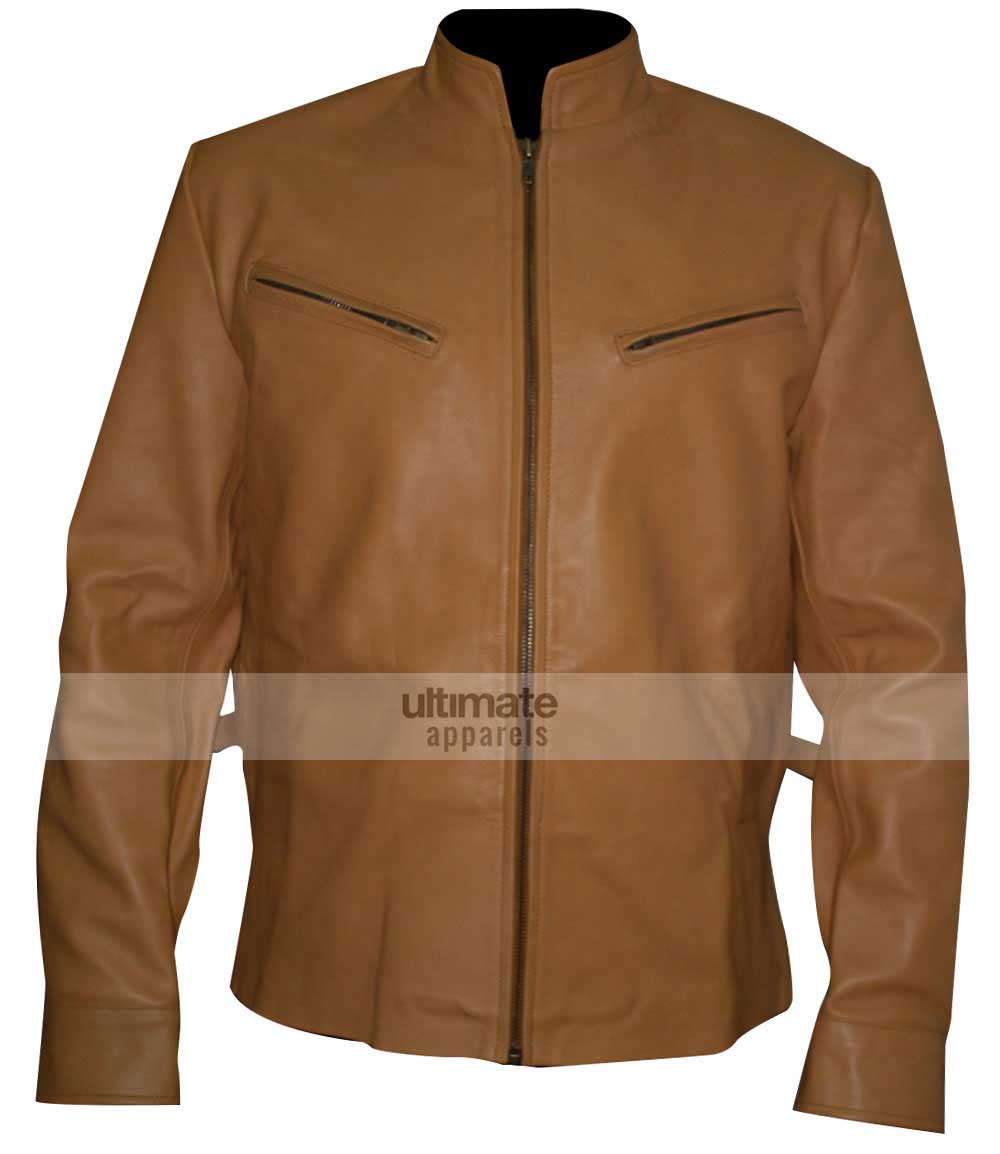 Next Nicolas Cage (Cris Johnson) Brown Biker Jacket