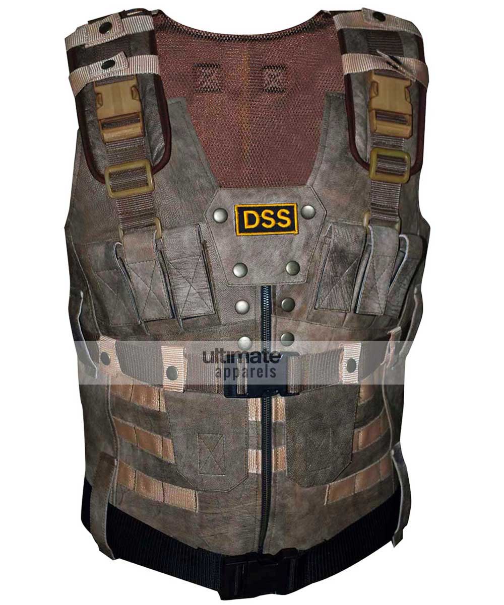 DSS Men's Brown Suede Leather Vest