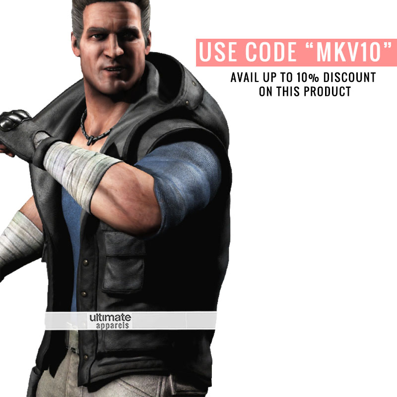 Mortal Kombat X Johnny Cage Leather Vest