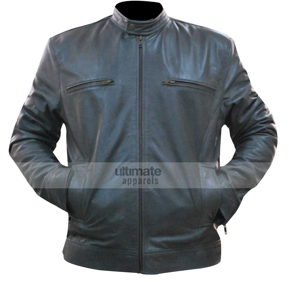 Dean Ambrose WWE Grey Replica Leather Jacket