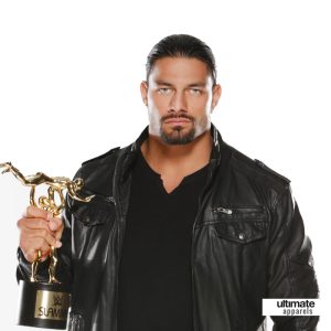 Roman Reigns WWE Awards Black Leather Jacket