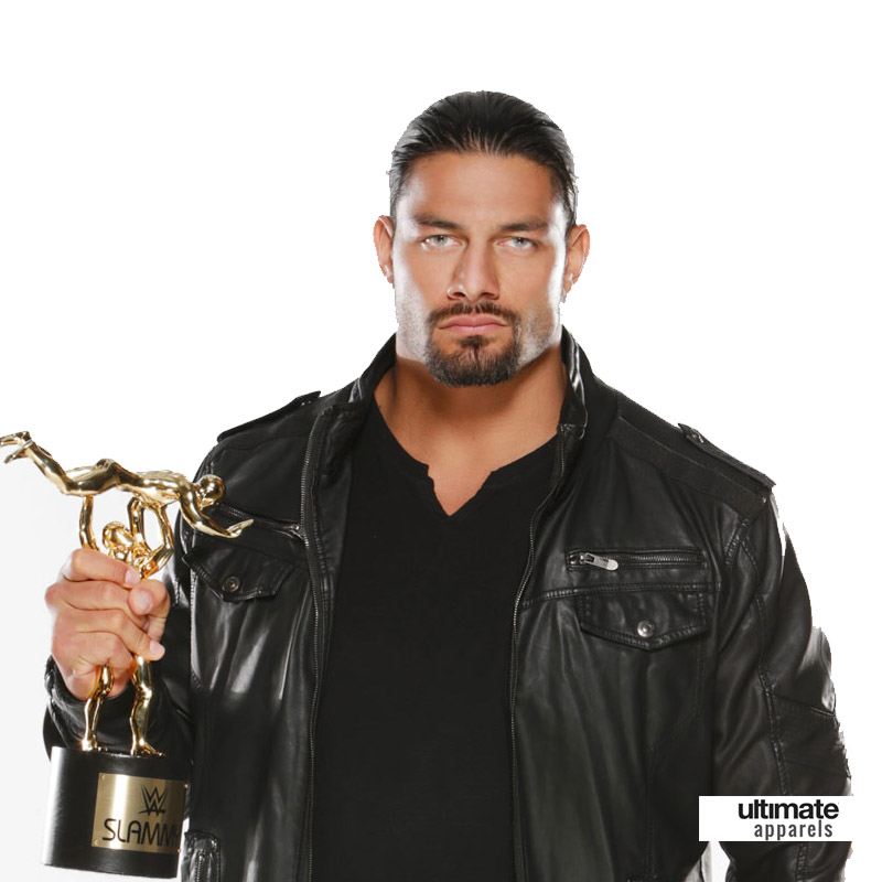 Roman Reigns WWE Awards Black Leather Jacket