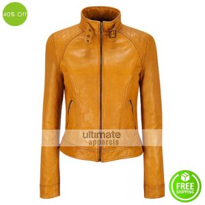 Black Rivet Stand Collar Lamb Scuba Jacket