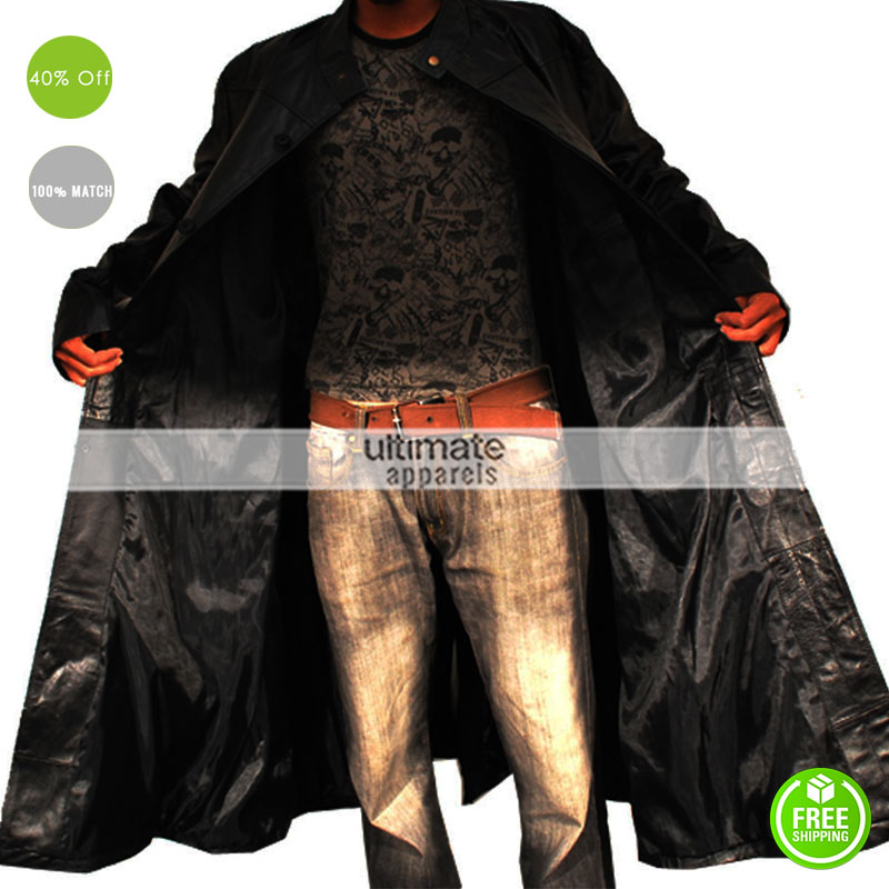 Matrix Neo Evolution Leather Trench Coat