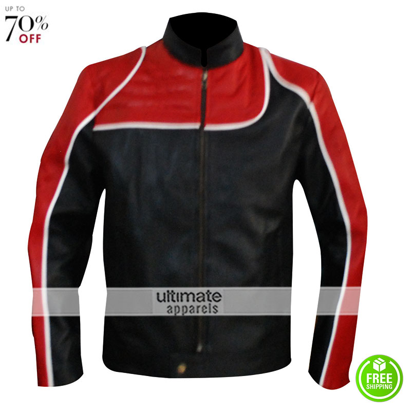 Max Payne Jack Lupino Red And Black Leather Jacket