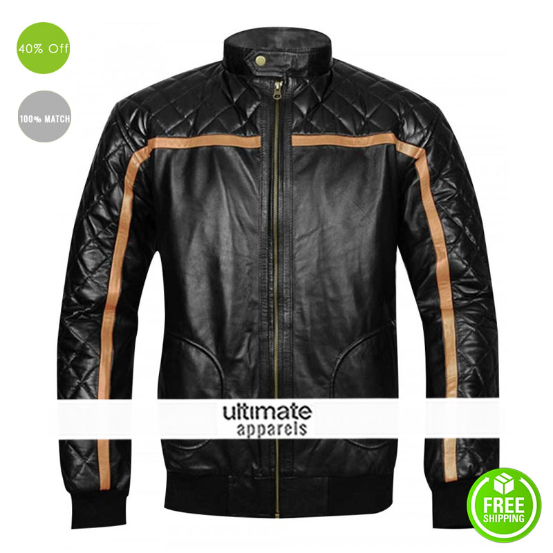 Battlefield Hardline Nick Mendoza Black Quilted Jacket