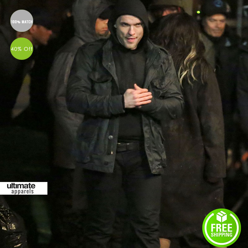 Deadpool Ed Skrein Ajax Black Cotton Jacket