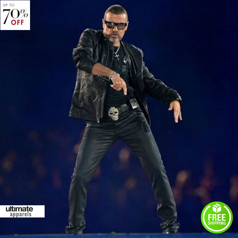 George-Michael-Black-Leather-Jacket-Men-Wear