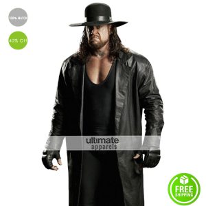 Undertaker WWE Replica Trench Leather Costume Coat