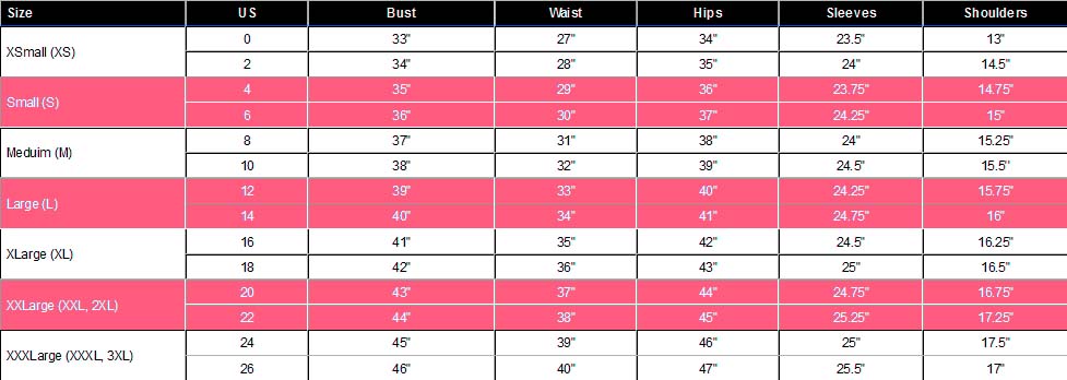 sizing for women